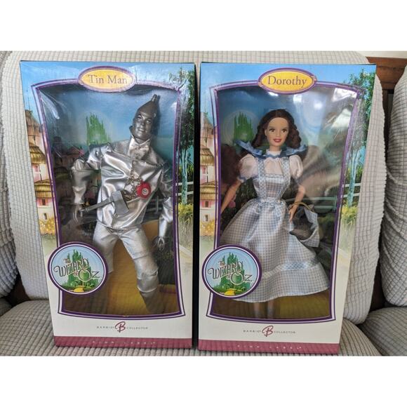 Wizard of Oz Dorthey Toto Barbie Tin Man Ken 2006 Pink Label Mattel Lot of 2 NIB - Picture 4 of 7